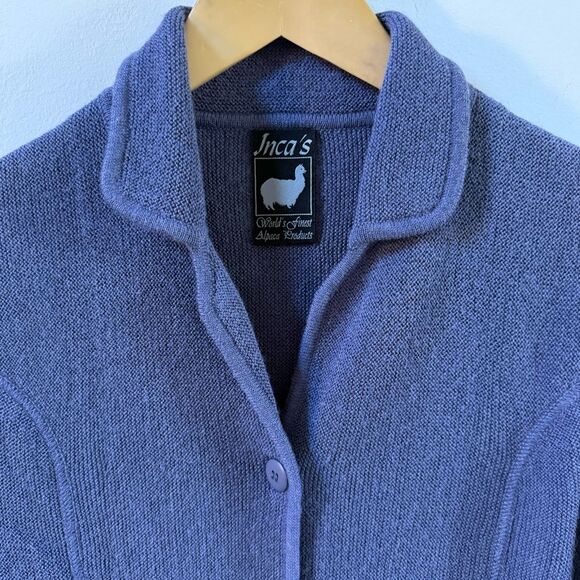 Inca’s World’s Finest Alpaca Products Alpaca Knit Jacket M - Picture 9 of 12